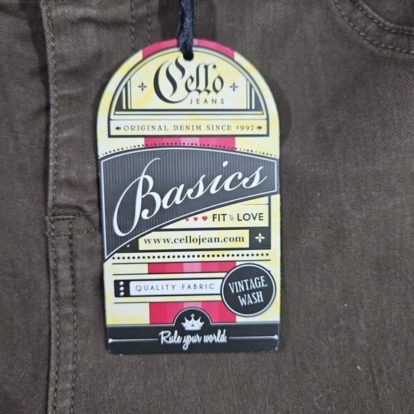 Cello Jeans Size 9 Green Women's Classic Straight Leg Stretch New with Tags - Picture 7 of 16